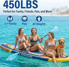 Inflatable Stand Up Paddle Board  11  X 33  X 6  Extra Wide Sup With Premium Acc