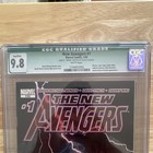 Cgc 9 8 Qualified New Avengers  1 David Finch Signed White Pages Marvel 2005