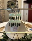 Kendra Scott Mother Of Pearl Abalone Gold Dangle Drop Earrings