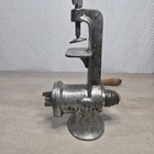 Vintage Keystone No  20 Meat Grinder Hand Crank Table Mount Made In Usa Complete