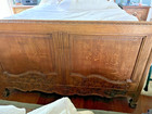 Beautiful Antique Queen Bed From France Early 1800 s Walnut Hand Carved