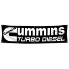 New Cummins Turbo Diesel Banner Flag 2x8 Ft Car Racing Show Garage Wall Workshop