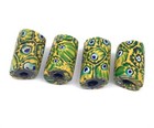 4 Fine Old Venetian Antique Millefiori African Glass Trade Beads 