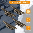 Boat Dock Cleat 4 Inch For Mooring Boat Bronze Host Cast Iron Suitable For4910