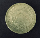 1849-a  France 5 Francs Silver Coin - Choice Vf-xf -- Ships Free