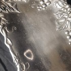 Arthur Court Grapes Vine Leaves 11 5    X 6 5    Handmade Aluminum Bread Tray 1996