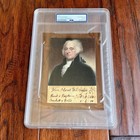 John Adams Autograph Circa 1760 Law Ledger Cut Signature Signed President   Psa