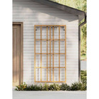 Modern 39 In  L X 77 In  H Cedar Wood Trellis  Golden Brown