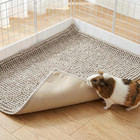 20 Pcs Guinea Pig Cage Liners 30 X 40 Cm  12 X 16 In  Washable Reusable Fleece P