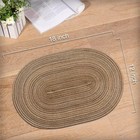 Oval Braided Placemats 12x17 5 Inch Table Mats Set Of 6 For Dining Ta