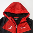 Nike 3 Brand Black Hooded Full Zip Windbreaker Jacket Boys Size S 8-10 Spot
