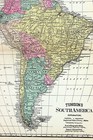 1890s Map Of South America Full Color Lithography 14 X 22 Tunison s Toned Paper