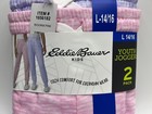 Girls Size L  14 16  Eddie Bauer 2-pack Jogger Pants Cozy Comfort Purple Pink