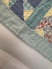Vintage Handmade   Stitched Throw Or Quilt Pinwheel Patchwork Baby Crib Blanket