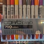 Copic Sketcopic Ciao 72a Multicolor Marker Set  72 Count Dual Tip Art Markers