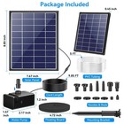 6 5w Solar Fountain Pump For Bird Bath Built-in 3000mah Battery Backup  Diy Sola