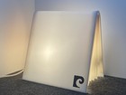 Vintage Mid-century Pierre Cardin White Acrylic Accordion Book Table Lamp   
