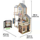Kidkraft Lakeview Villa Huge Wood Wooden Doll House   Greenhouse Dollhouse