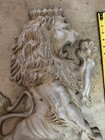 Mounted Royal Lion Crest Sculptures 28    Tall Regal Theme