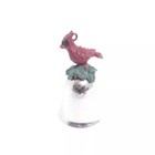Vintage Ornament Bell Red Cardinal Bird