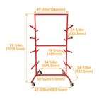 Auto Body Bumper Stand Double-sided Holder Mobile Storage Rack Parts Carts
