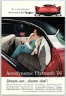 1956 Plymouth Belvedere Hardtop Sport Sedan Vintage Advertisement Z1331