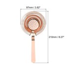 Cocktail Strainer  1pcs Stainless Steel Bar Strainer For Drink rose Gold  210mm 