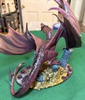 Pro Painted Red Dragon W  Led - Middle Earth Smaug Proxy Lord Of Rings Mesbg