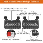 Bronco Rear Window Exterior Storage Molle Panel Kit Compatible With Roof Rack
