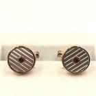 Montblanc White Star Cufflinks Gold Hardware 10jwl Jewel Steel German Box 1 6cm