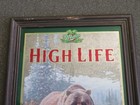Miller High Life Mirror plaque sign  brown Bear-wildlife Series-4 Scott Zoellick