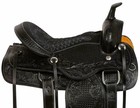 Beautiful Black Saddle  Premium Leather Western For Pleasure Barrel Trail Horse