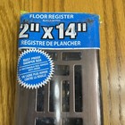 Decor Grates Floor Register 2  X 14   Steel Plated Brushed Bronze Ajh214-rb New
