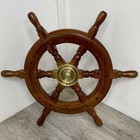 New 18  Ships Wheel With Brass Hub