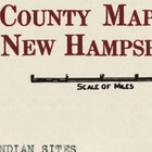 New Hampshire Map C 1929   State County Indian Site Vintage Wall Decor   24 X 44