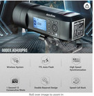 Godox Ad400pro 400w 2 4g Ttl Hss Portable Outdoor Flash Light Camera Speedlite