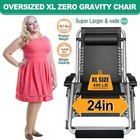 Naizea Oversized Xl Zero Gravity Chair Lounge Chair W removable Cushion headrest
