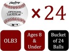 Rawlings Official League Competition Grade Baseballs - Bucket Of 24 Base Balls