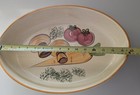 1971mcm Los Angeles Pottery 600 16 x11  Mushroom Carrot Casserole Dish Ovenware