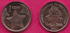 Bahamas 1 Cent 2015 Bu Smaller Coin roll 50 Coins three Star Fish With Denominat