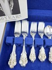 Wallace Grande Baroque Sterling Silver Flatware For 8  40 Pieces