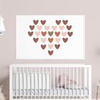 48 Boho Heart Wall Stickers Art Decals For Kids Baby Bedroom D  cor   Peel And St