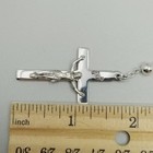 Vintage Creed Sterling Silver Catholic Rosary Sacred Heart Crucifix Beaded Chain