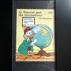 Disney Professor Von Drake 10 Cents St  Vincent And The Grenadines Framed Stamp