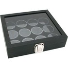 Glass Top Jewelry Display Case 12 Gem Jar Insert