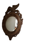Syroco American Eagle Convex Federal Bullseye Wall Mirror 4007 21  H 15  W 1960s