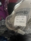 Christina Wu Elegance Dress Size 10 Platinum Beaded Illusion Tulle Gown
