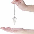 Pendulum Made Of Natural Gemstone Crystals For Dowsing Divination Chakra Reiki 