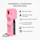 2 Pack Burn Pepper Spray Keychain 0 5oz Police Strength Self Defense Oc Pink