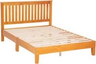Wood Platform Bed Frame Solid Wood Foundation wood Slats Support With Headboard